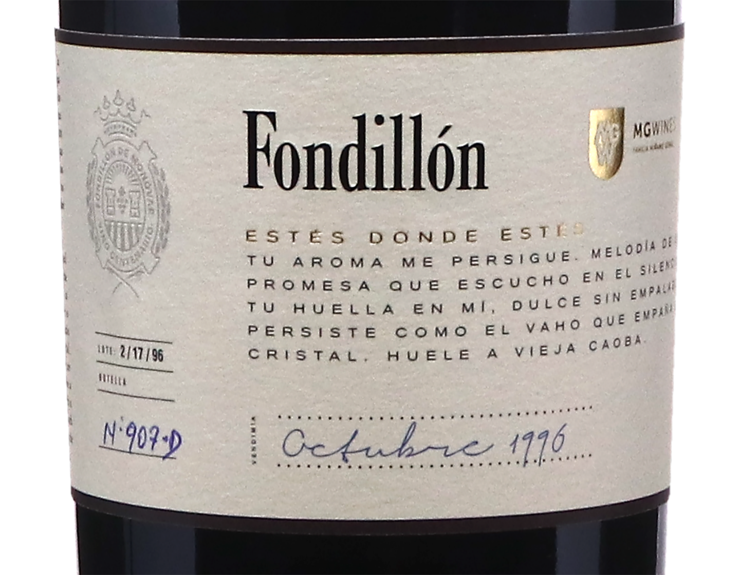 Monovar Fondillon 1996 50cl