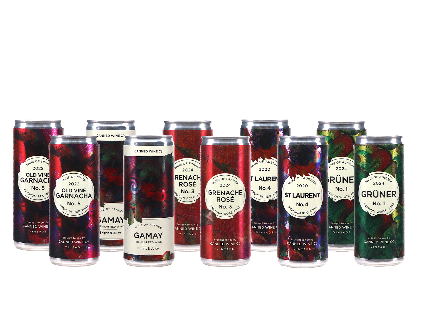 Cans of Wine Mixed Case