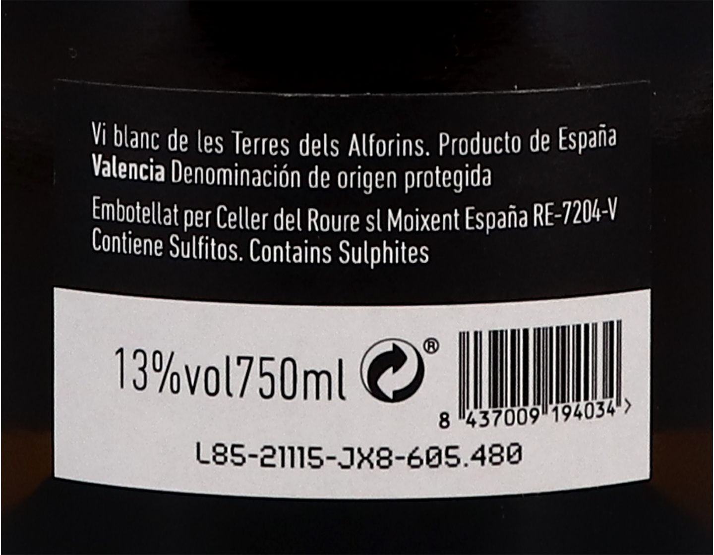 Celler del Roure Cullerot Blanco 2019