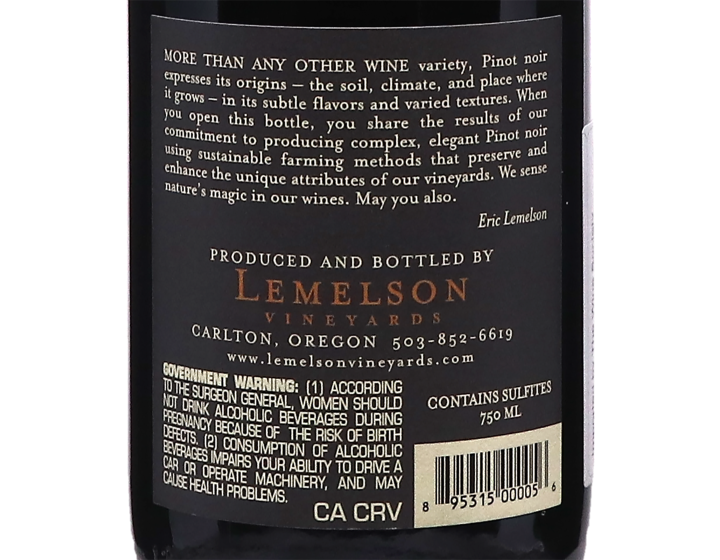 Lemelson Thea's Selection Willamette Valley Pinot Noir 2022