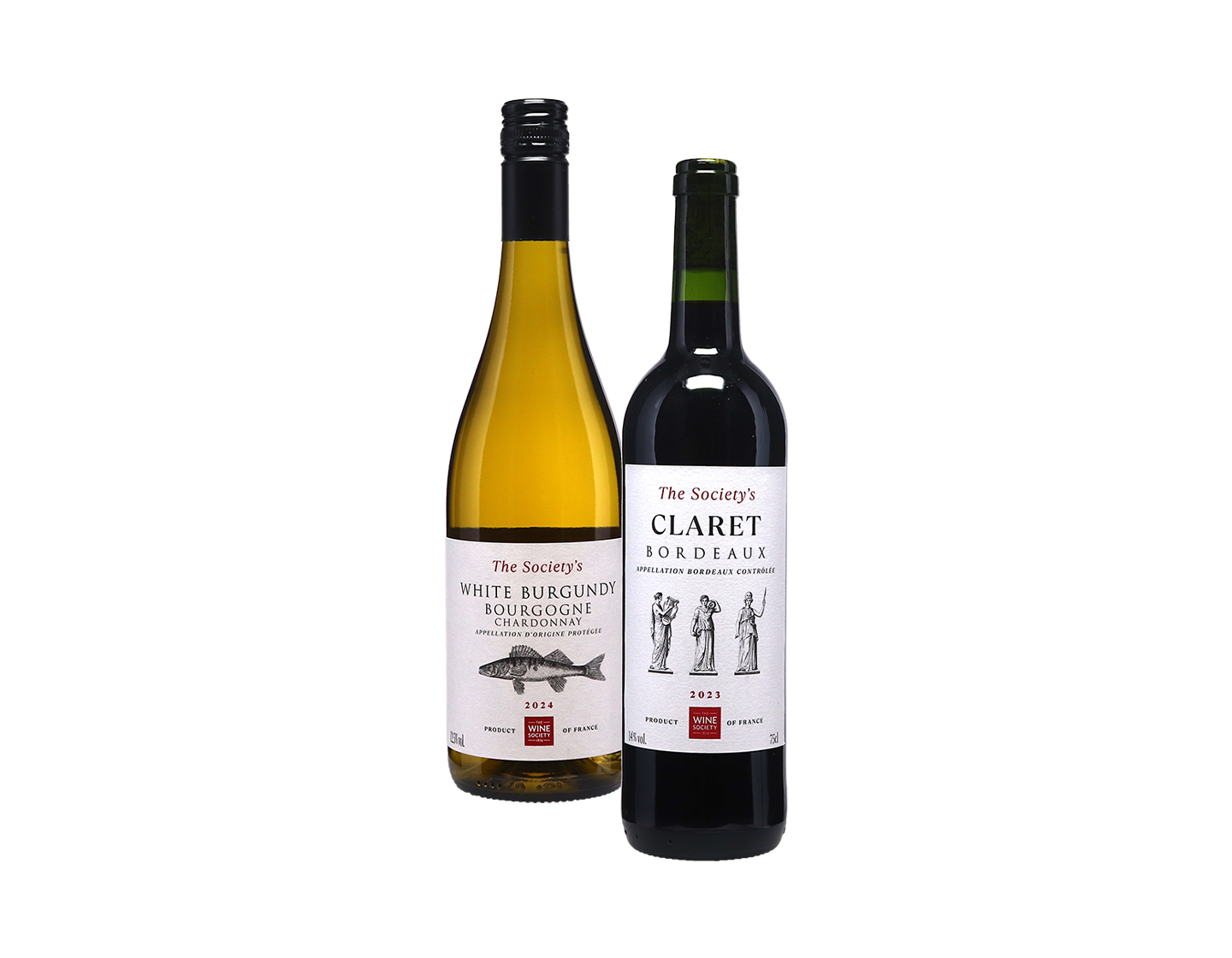 Claret and White Burgundy 2x1