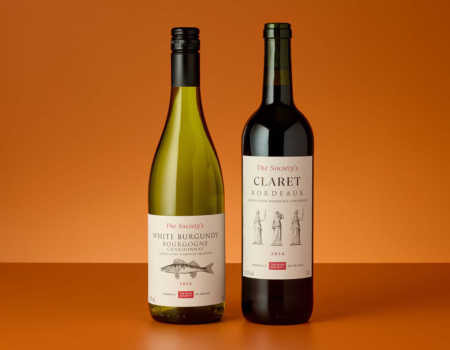 Claret & White Burgundy Duo