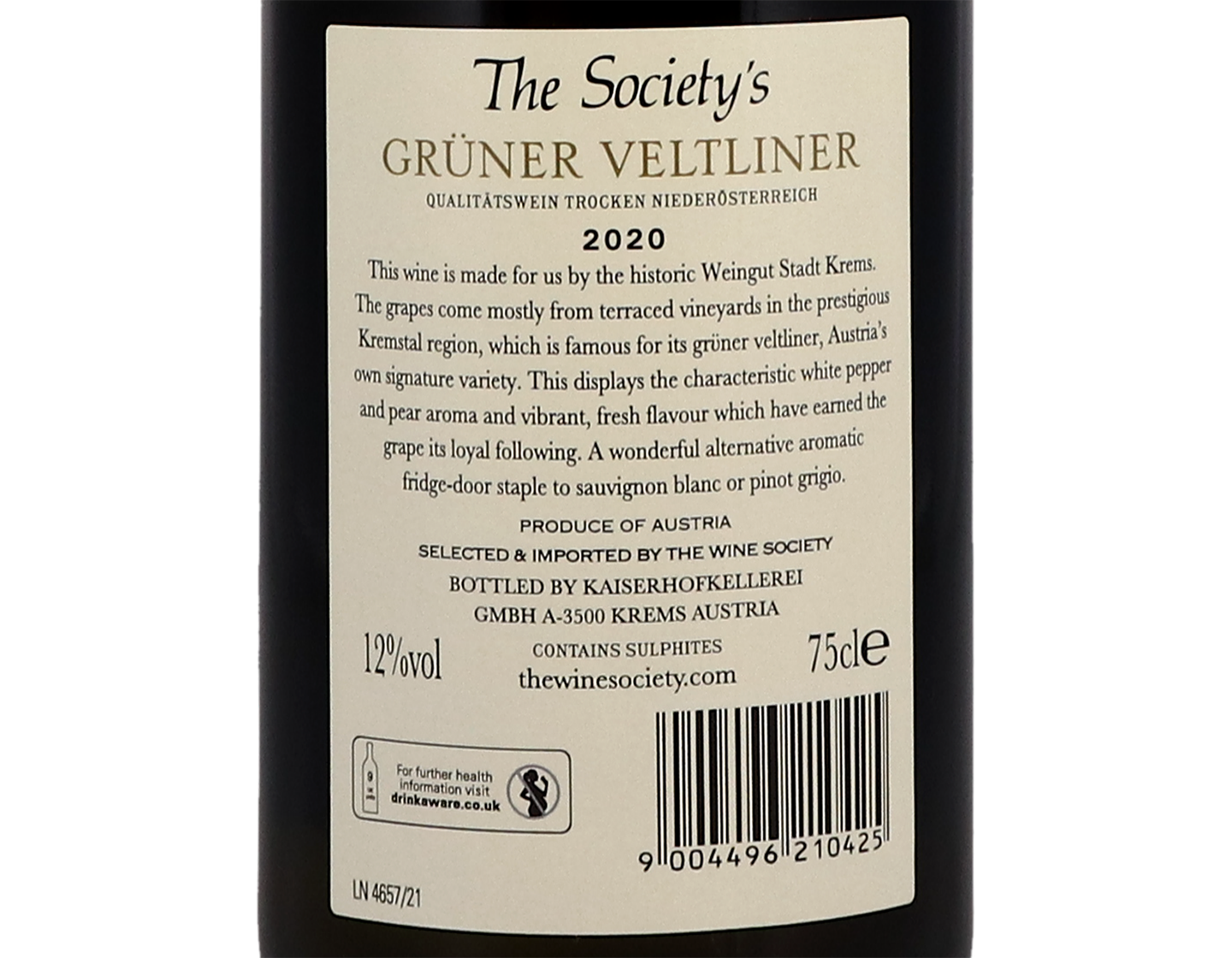 The Society's Gruner Veltliner 2020