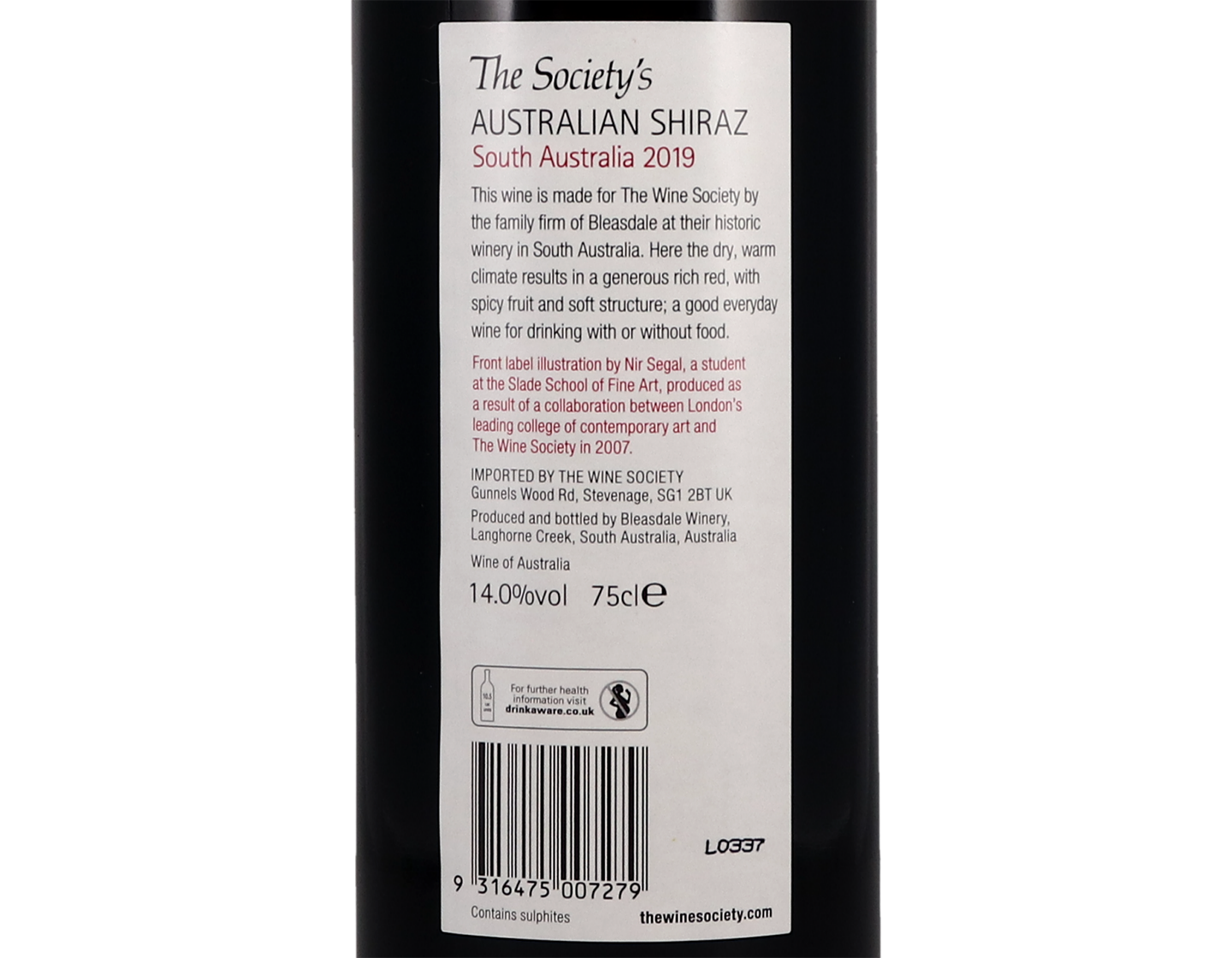The Society's Australian Shiraz 2019