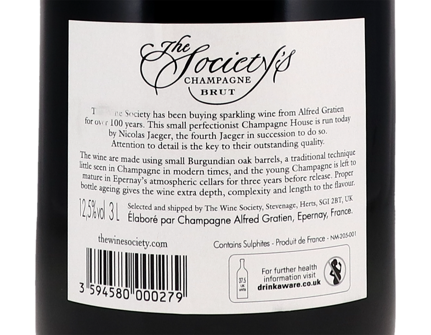 Jeroboam of The Society's Champagne Brut NV
