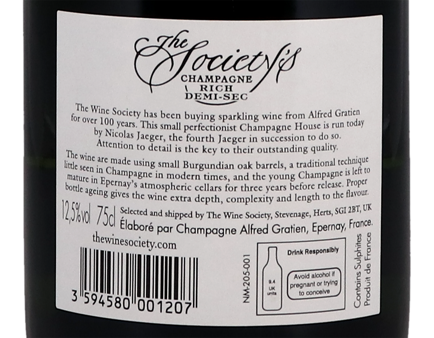 The Society's Champagne Demi-Sec NV
