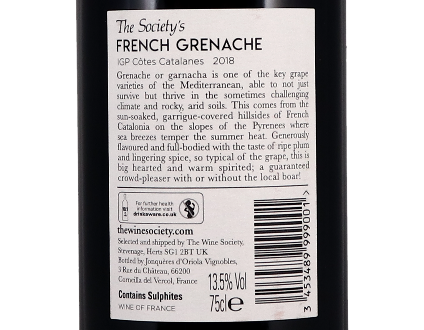 The Society's French Grenache 2018