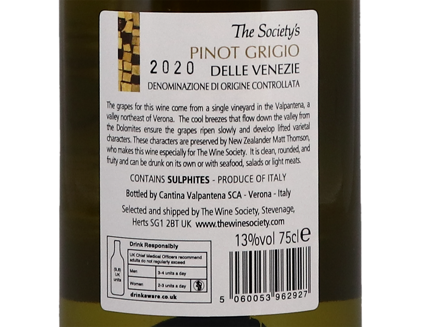 The Society's Pinot Grigio 2020