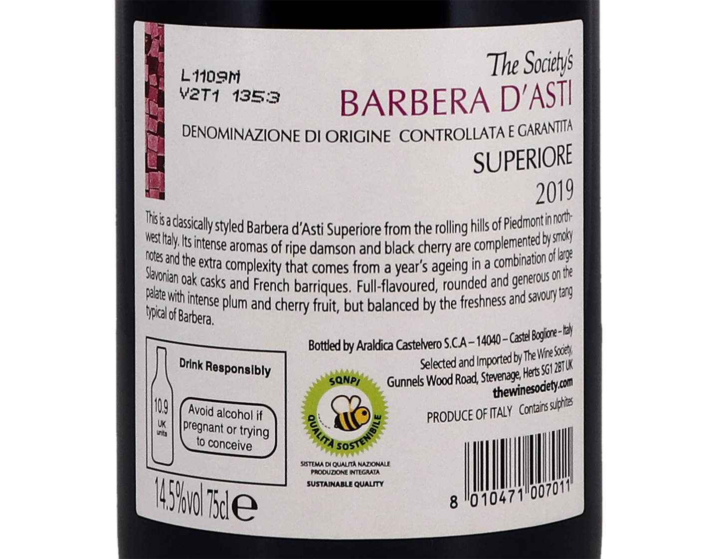 The Society's Barbera d'Asti Superiore 2019