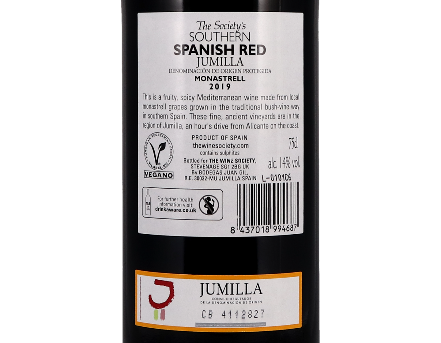 The Society's Southern Spanish Red, Jumilla 2019