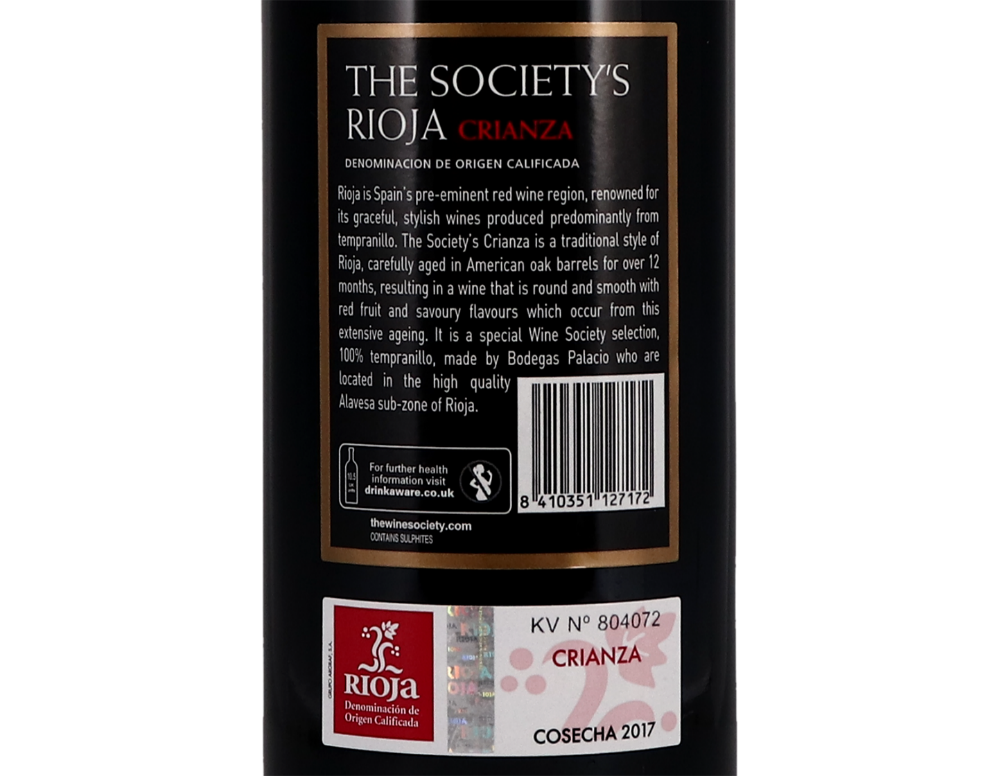 The Society's Rioja Crianza 2017
