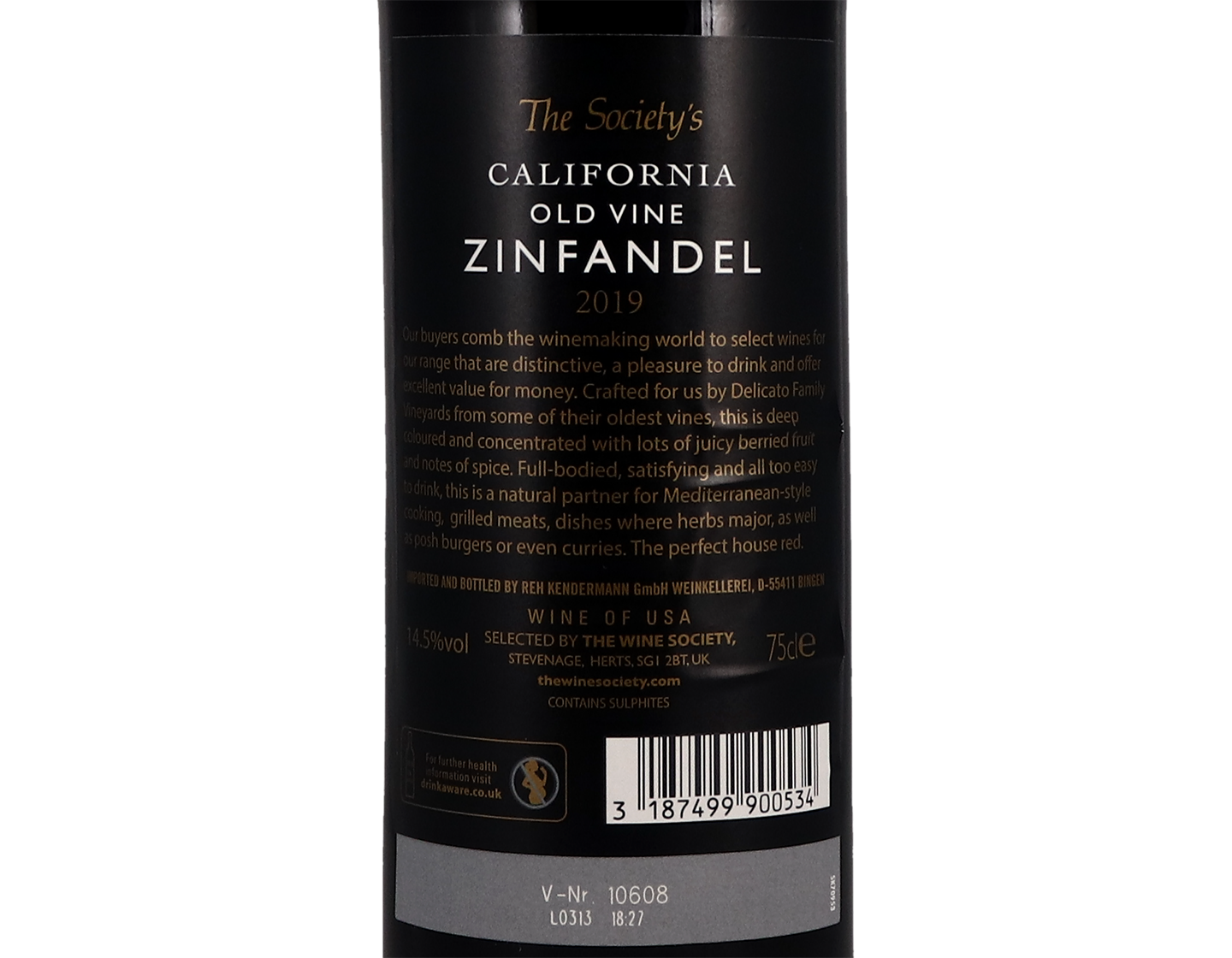 The Society's California Old-Vine Zinfandel 2019