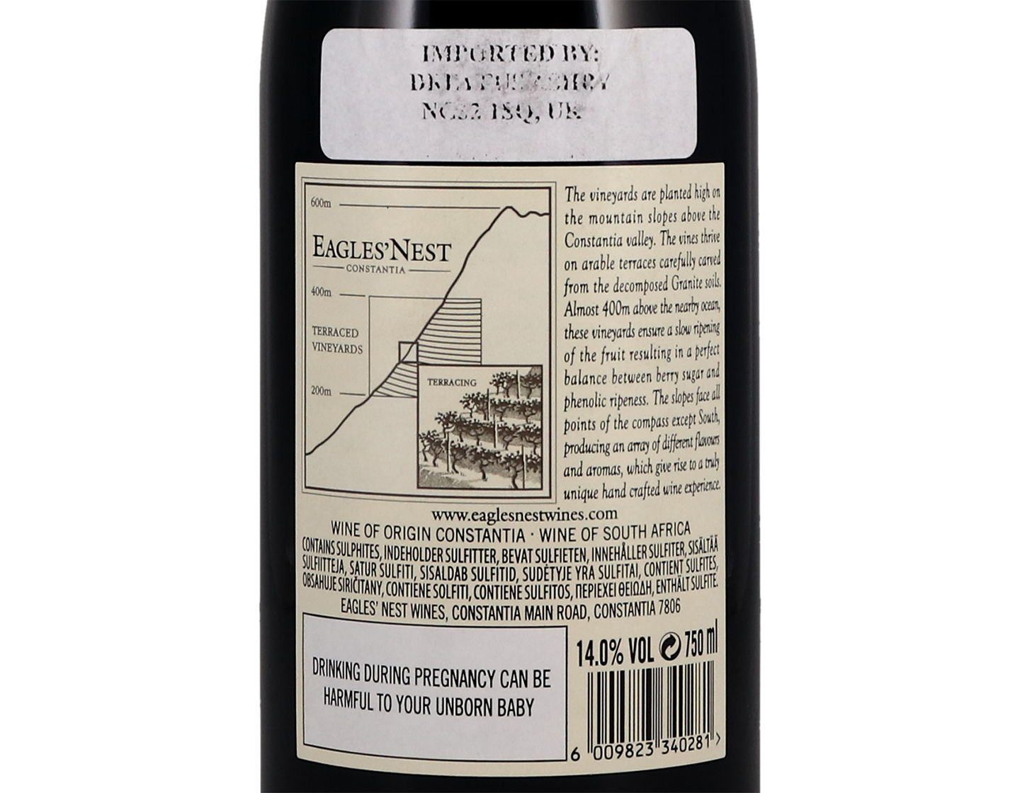 Eagles Nest Shiraz Constantia 2015