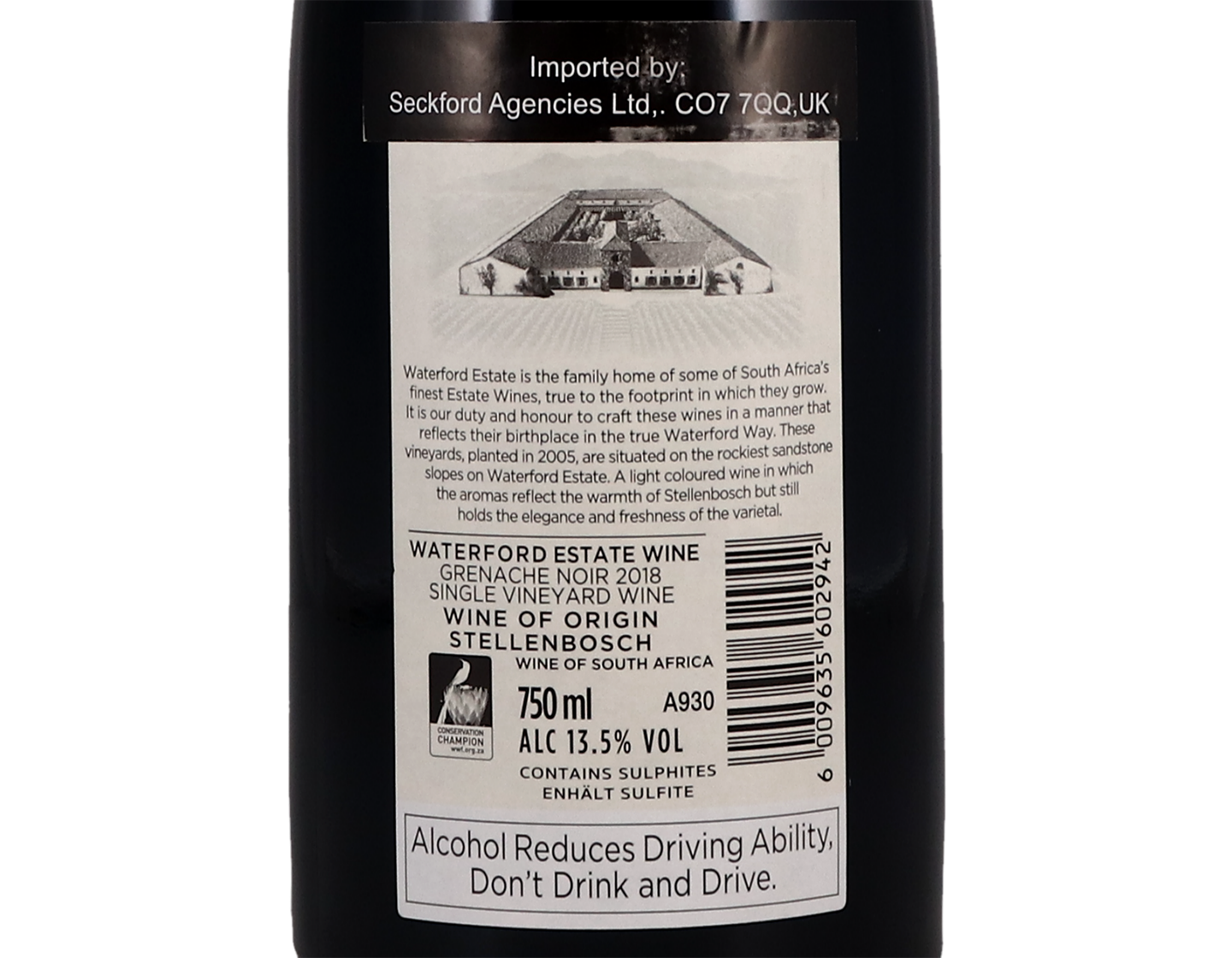 Waterford Estate Grenache Stellenbosch 2018