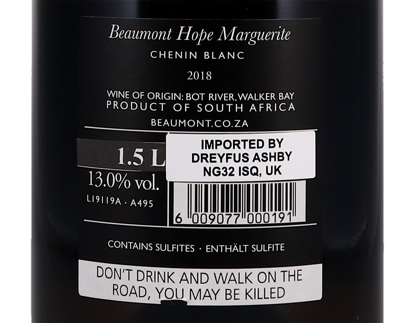 Beaumont Hope Marguerite Chenin Blanc Bot River 2018