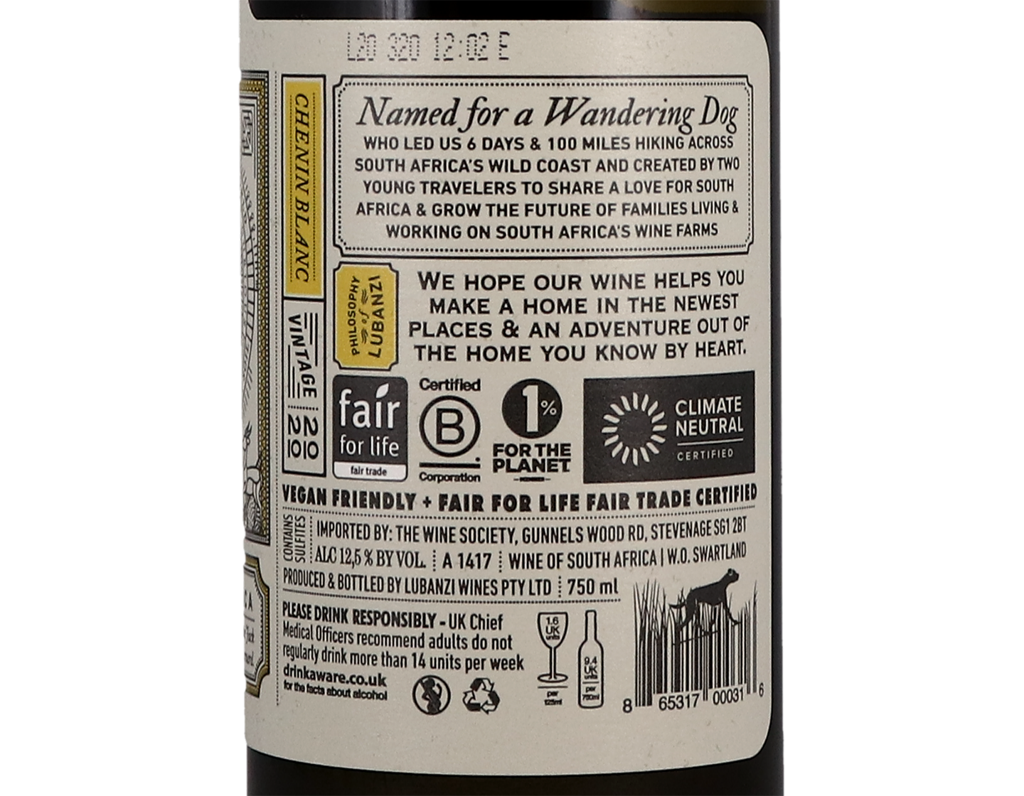 Lubanzi Chenin Blanc Swartland 2020