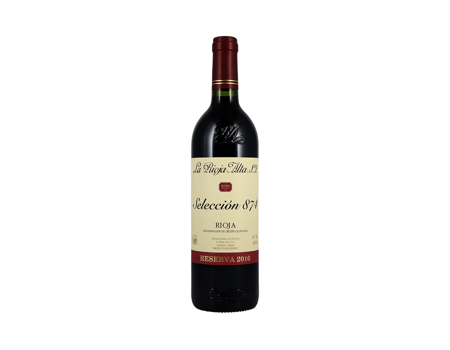 La Rioja Alta Seleccion 874 Reserva Rioja 2016