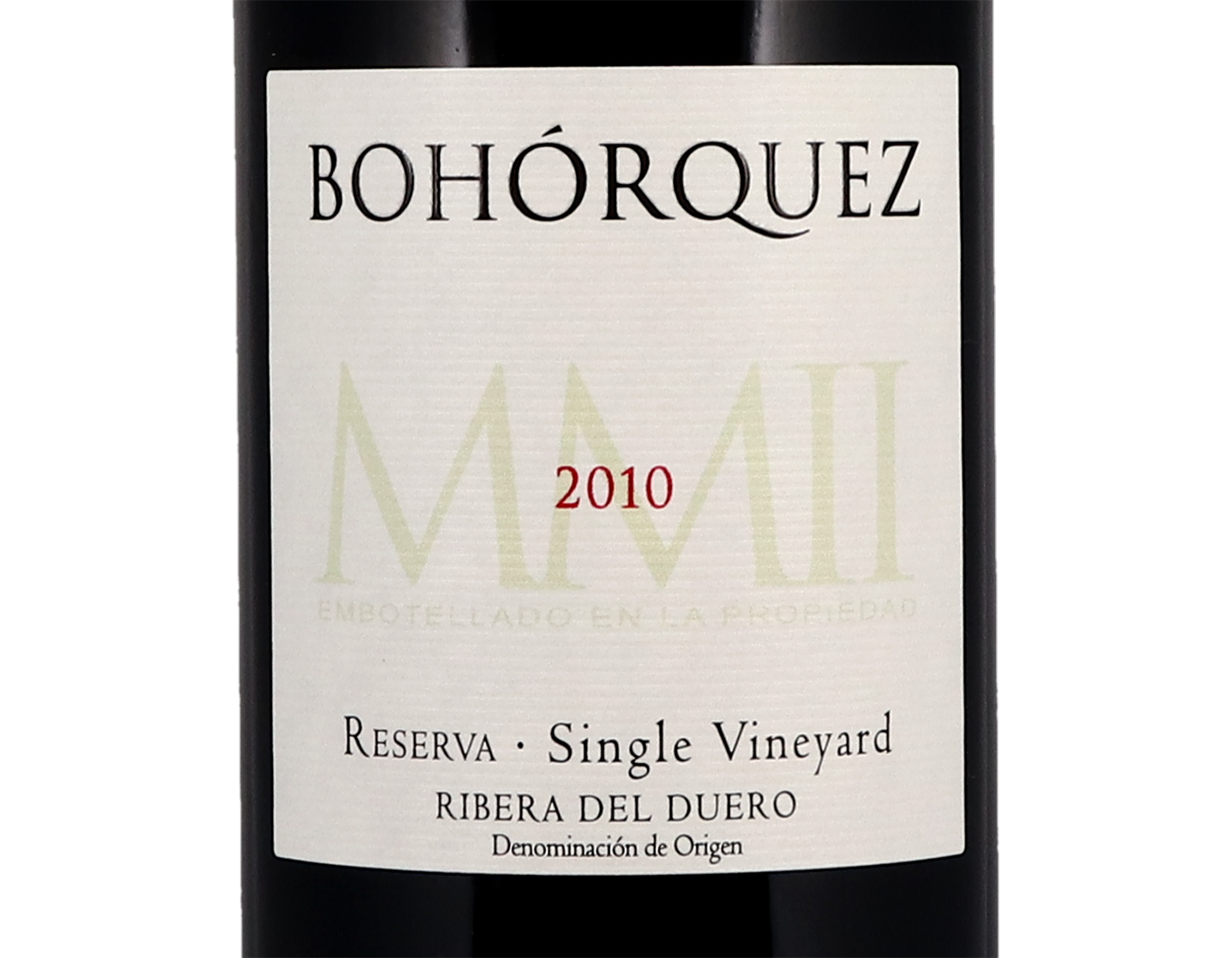 Bóhorquez Reserva, Ribera del Duero 2010