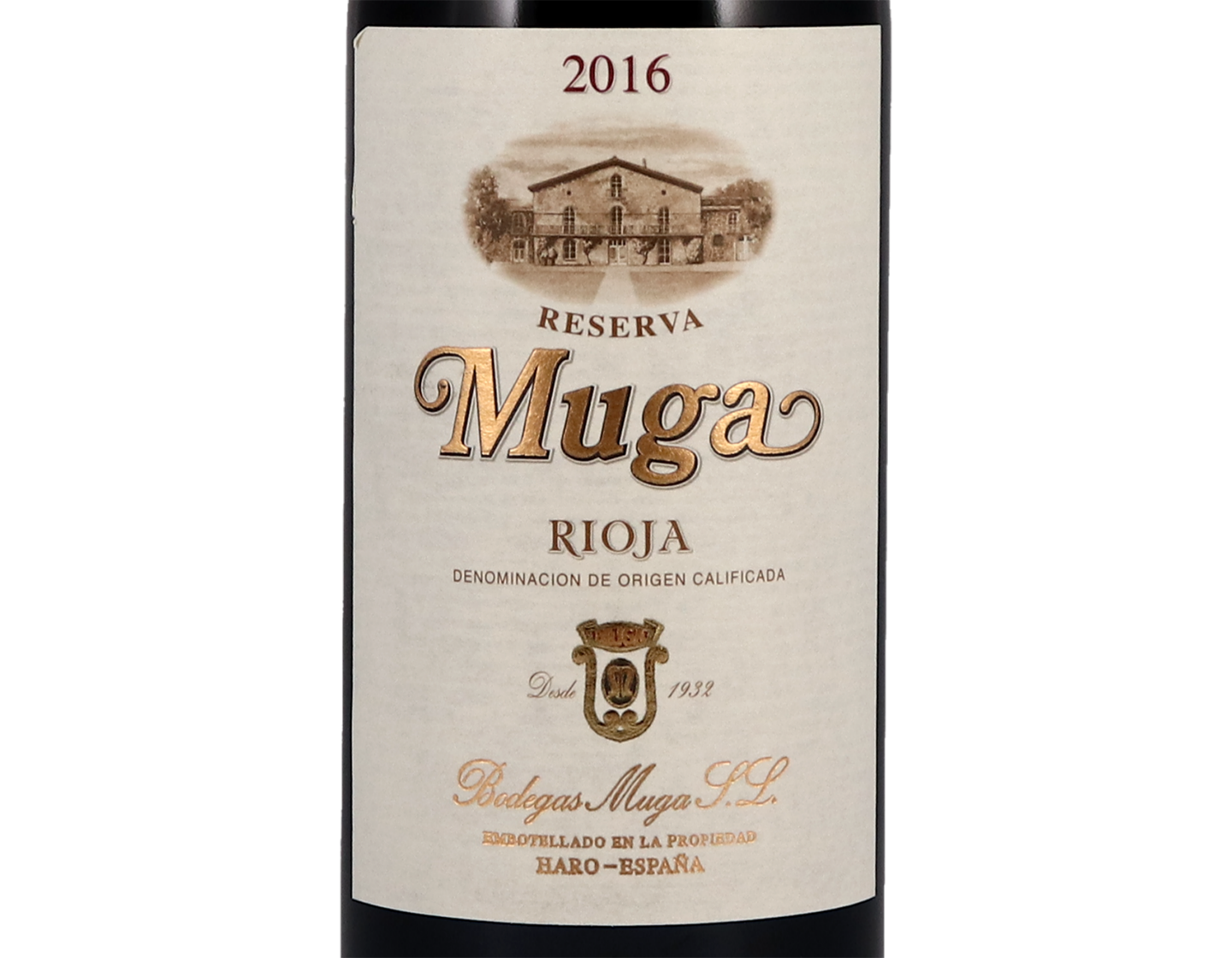 Half of Muga Reserva Rioja 2016