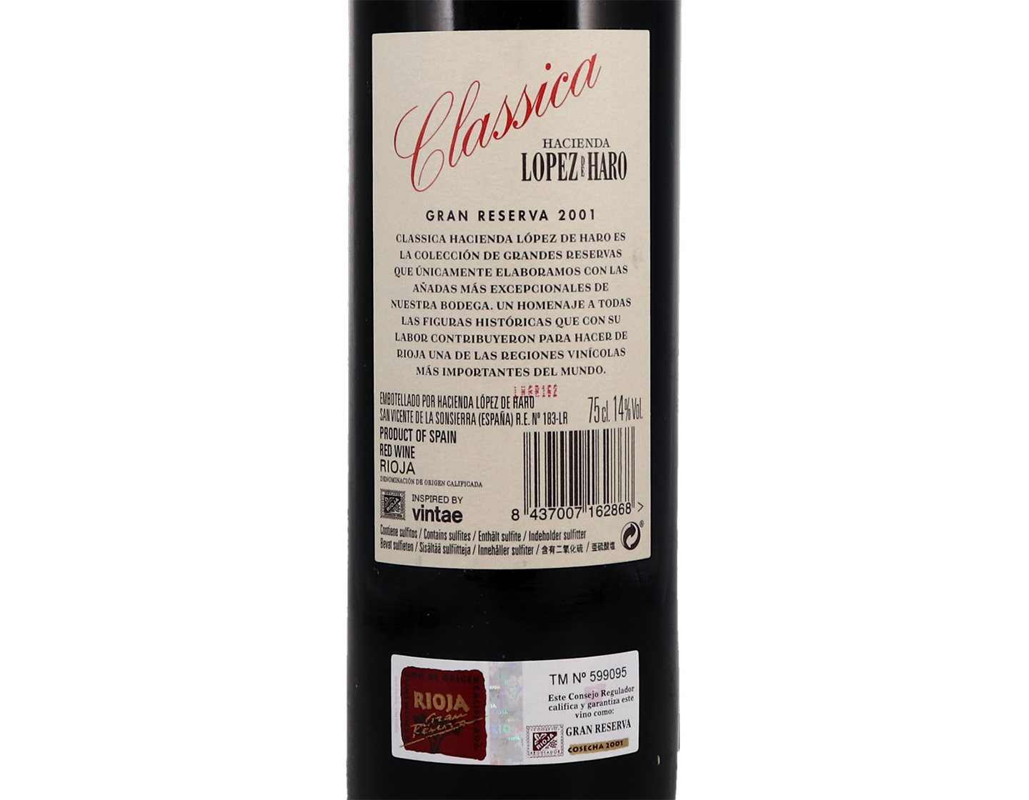 Lopez de Haro Classica Gran Reserva, Rioja 2001