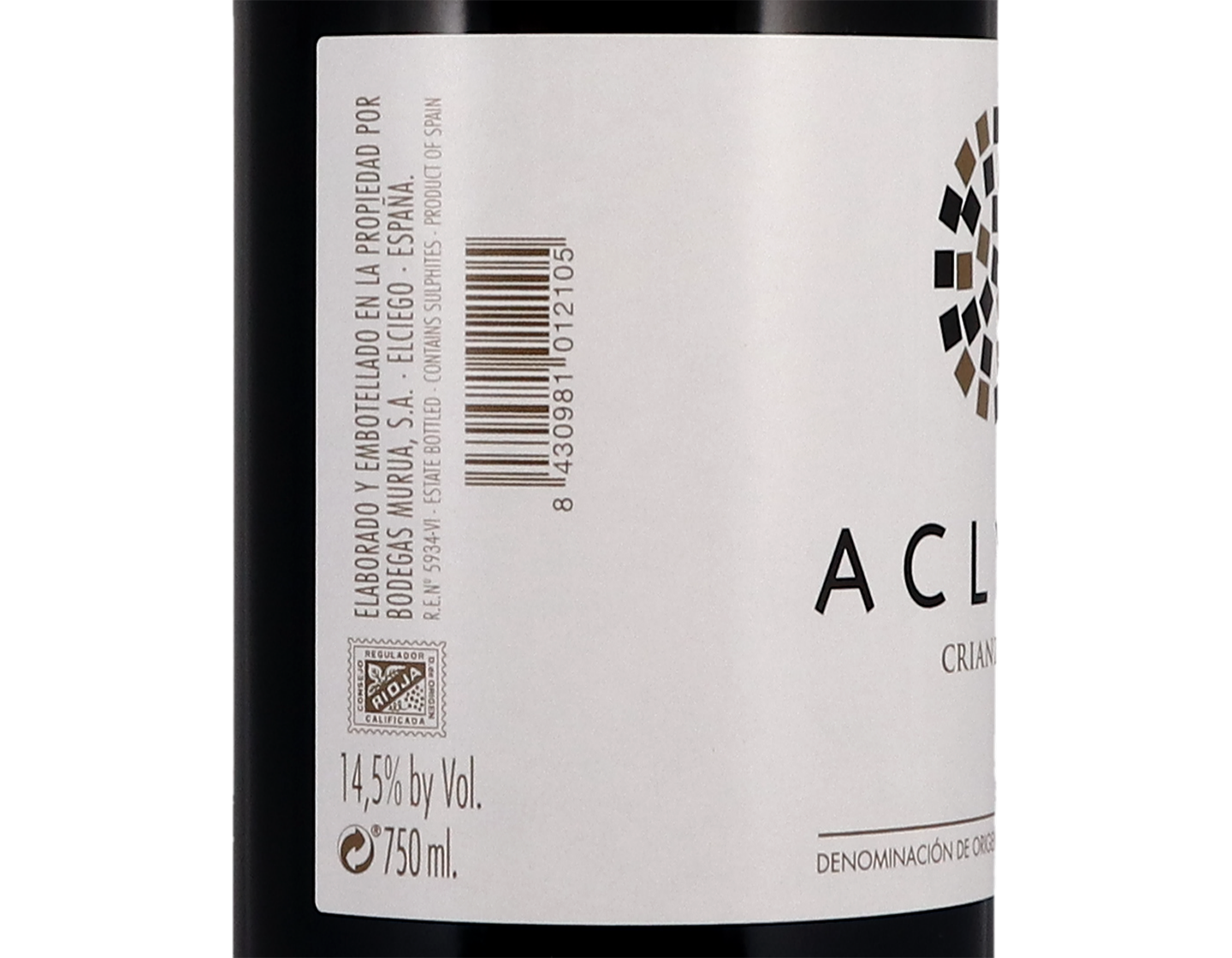 Bodegas Murua Aclys Crianza, Rioja 2016