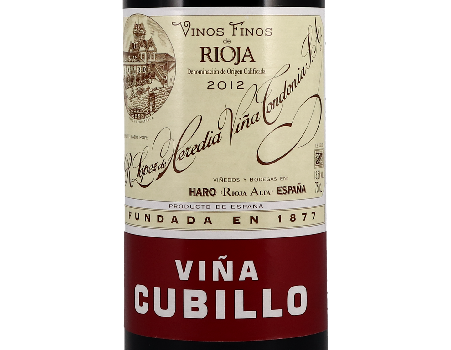 Lopez de Heredia Vina Cubillo Rioja 2012