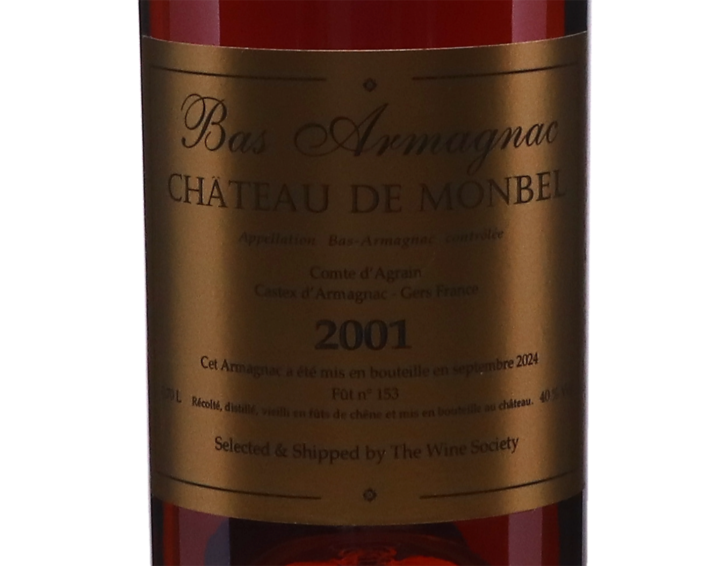 Bas Armagnac Chateau de Monbel 2001