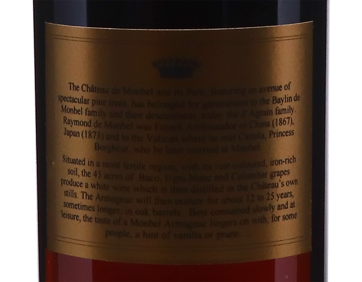 Bas Armagnac Chateau de Monbel 2001
