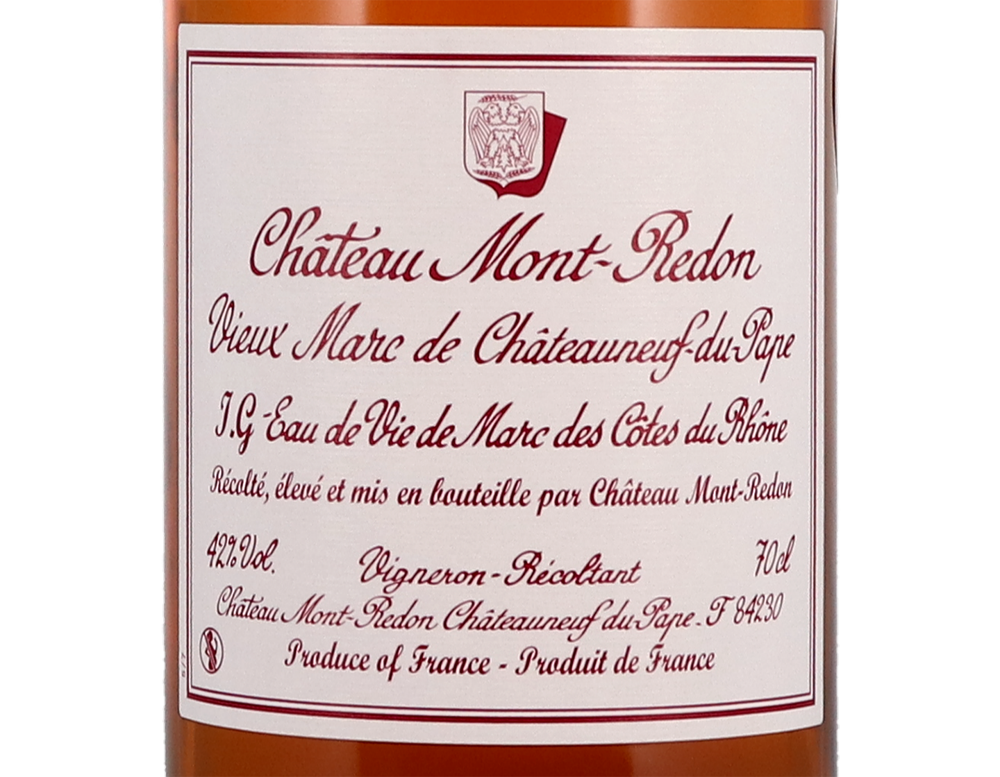 Marc de Châteauneuf-du-Pape, Château Mont-Redon Abeille et Fabre 70cl