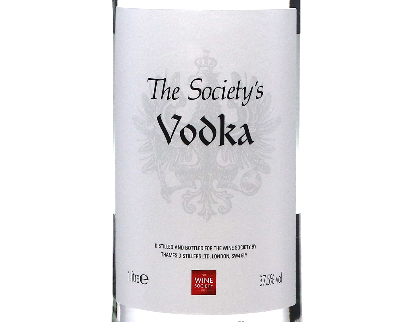 Litre of The Society's Vodka 37.5%