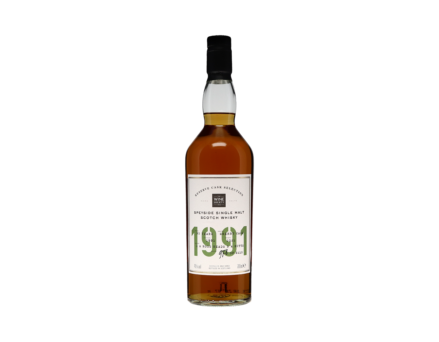 The Society's Reserve Cask Selection Speyside Single Malt Scotch Whisky 1991