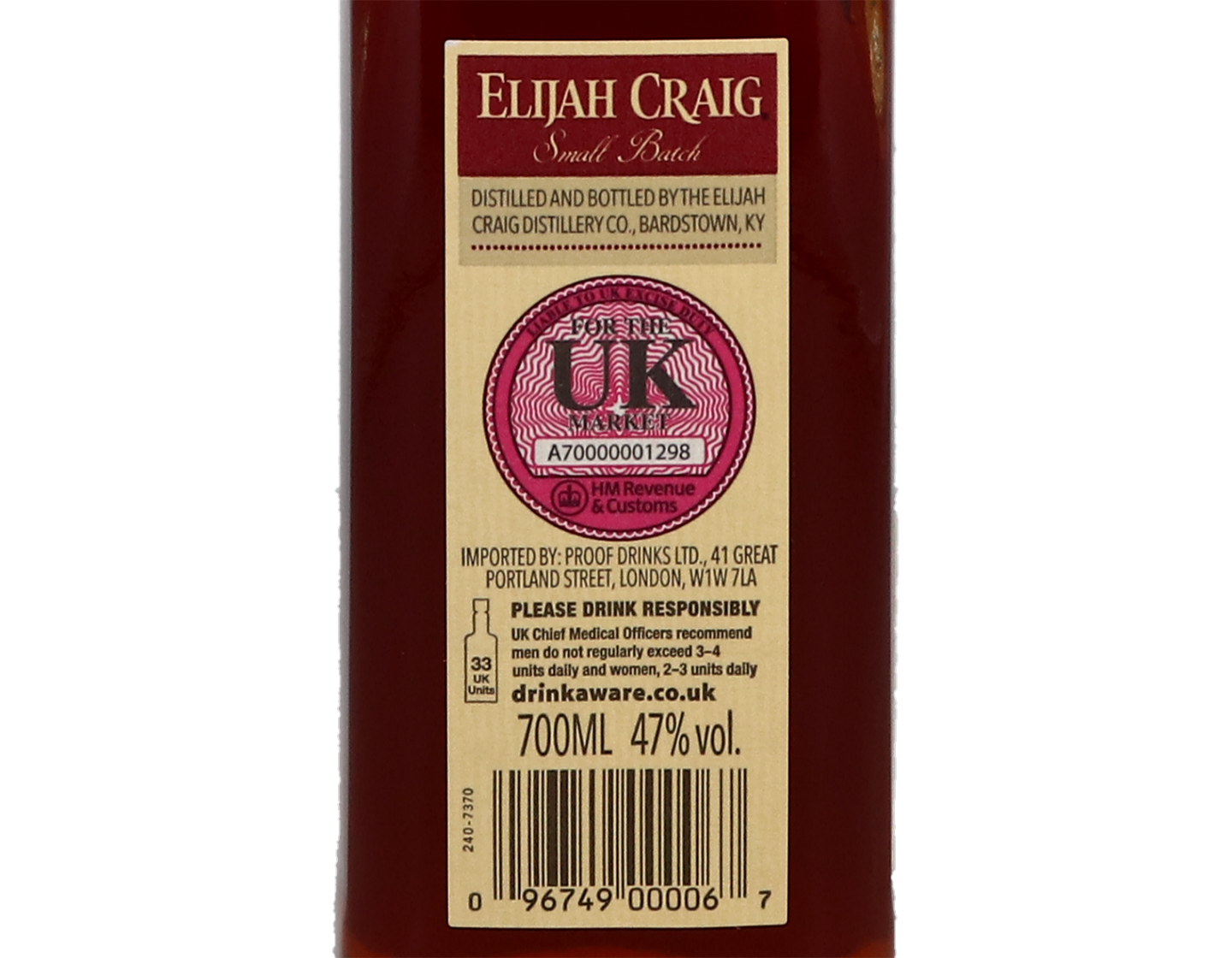 Elijah Craig Small Batch Bourbon 70cl