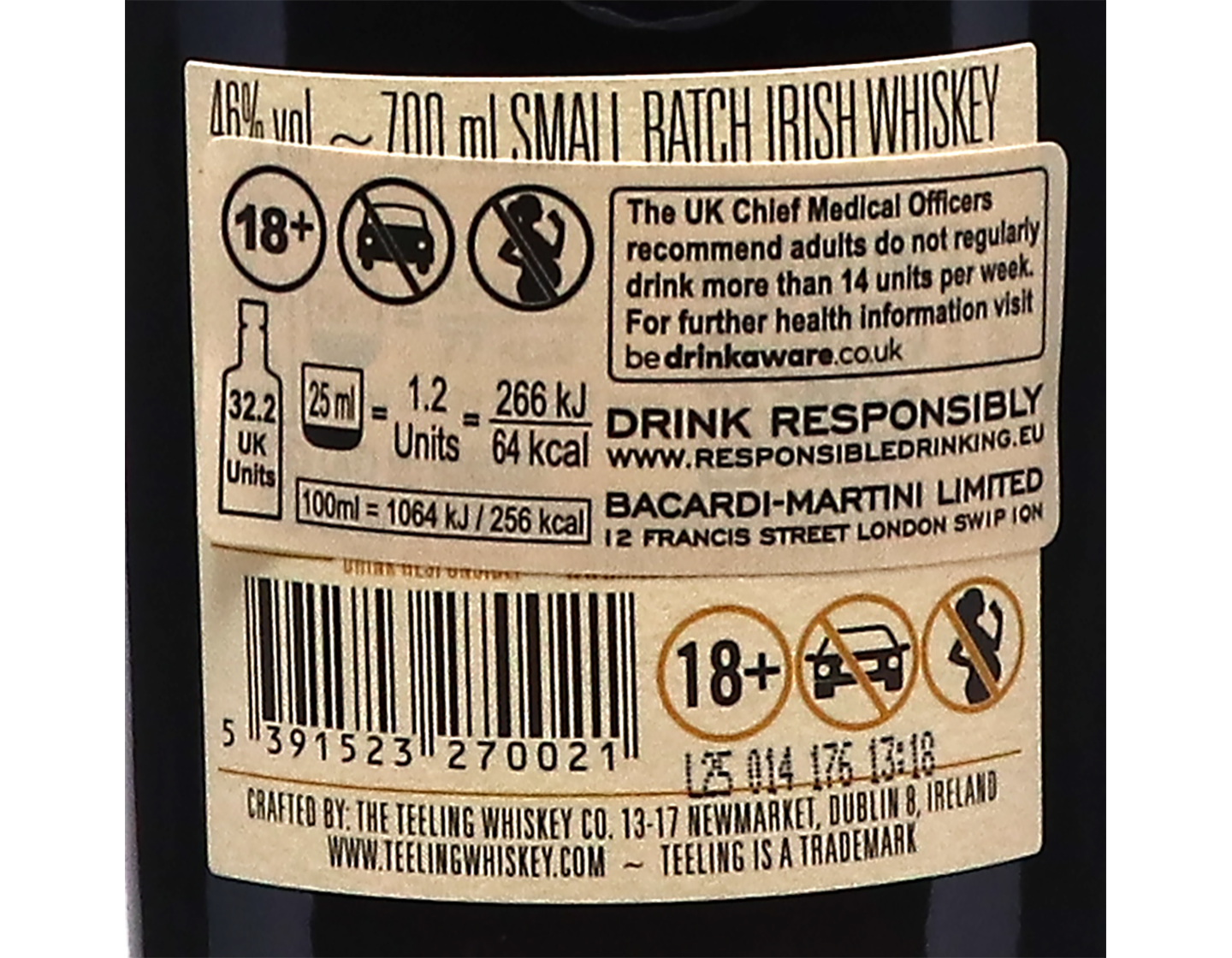 Teeling Small Batch Irish Whiskey