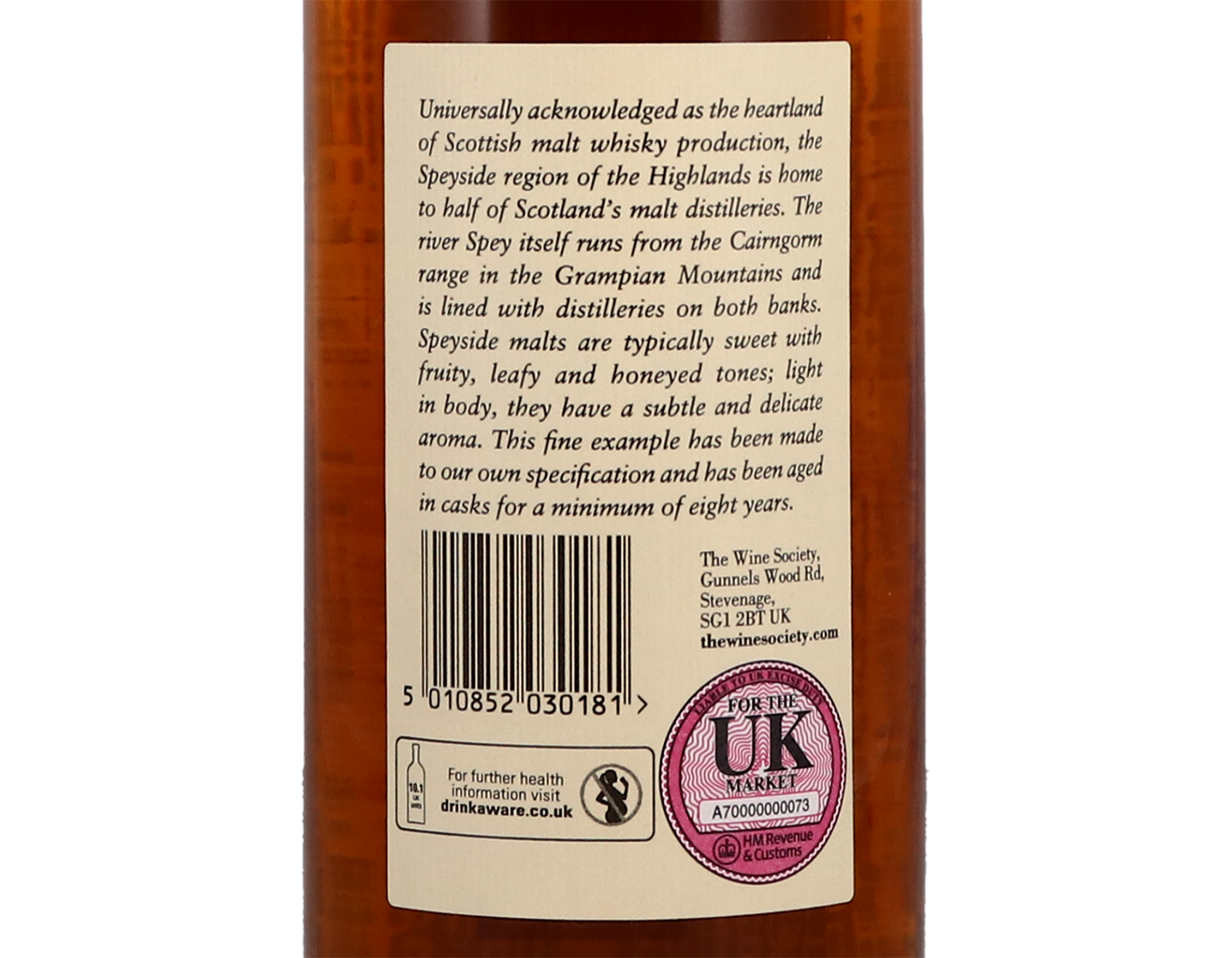 The Society's Speyside Blended Malt Scotch Whisky 40%