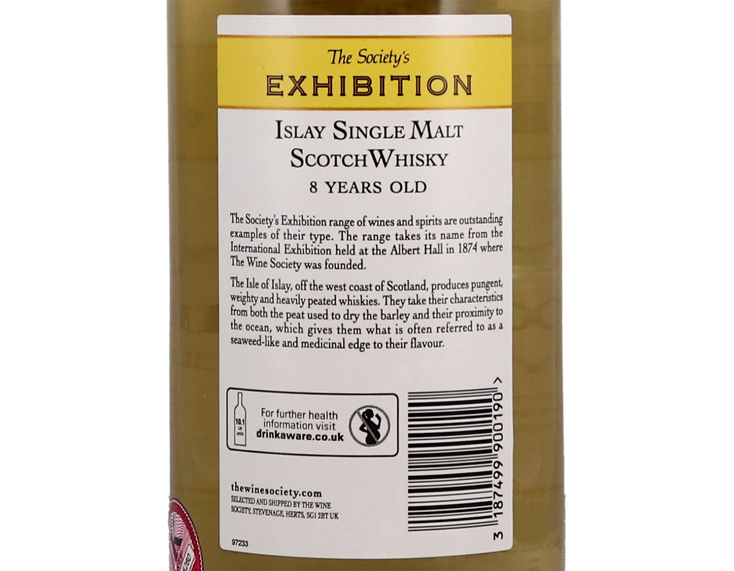 The Society's Exhibition Islay Single Malt Scotch Whisky 8 years old 40%