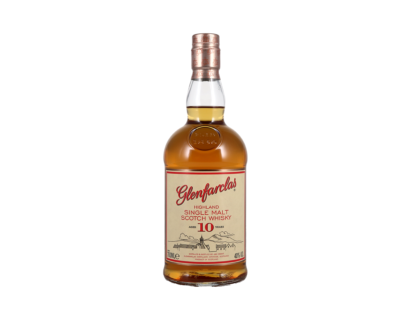 Glenfarclas Speyside Single Malt Scotch Whisky, 10 year old, 40%
