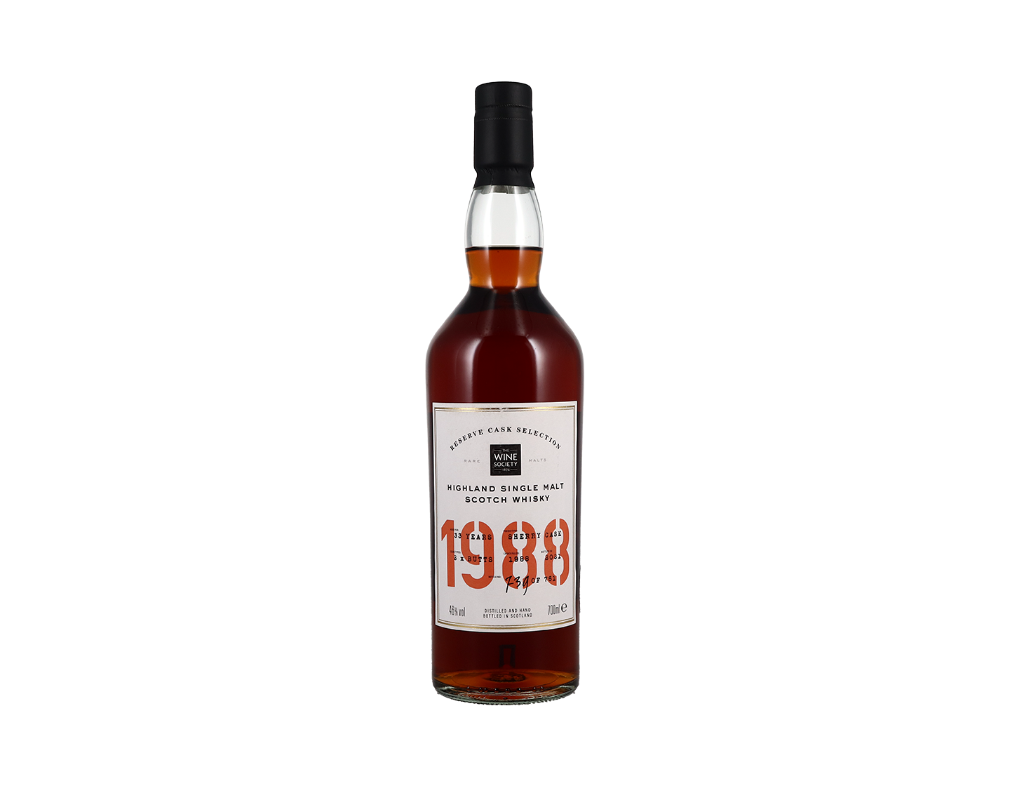 The Society's Reserve Cask Selection Highland Single Malt Scotch Whisky 1988
