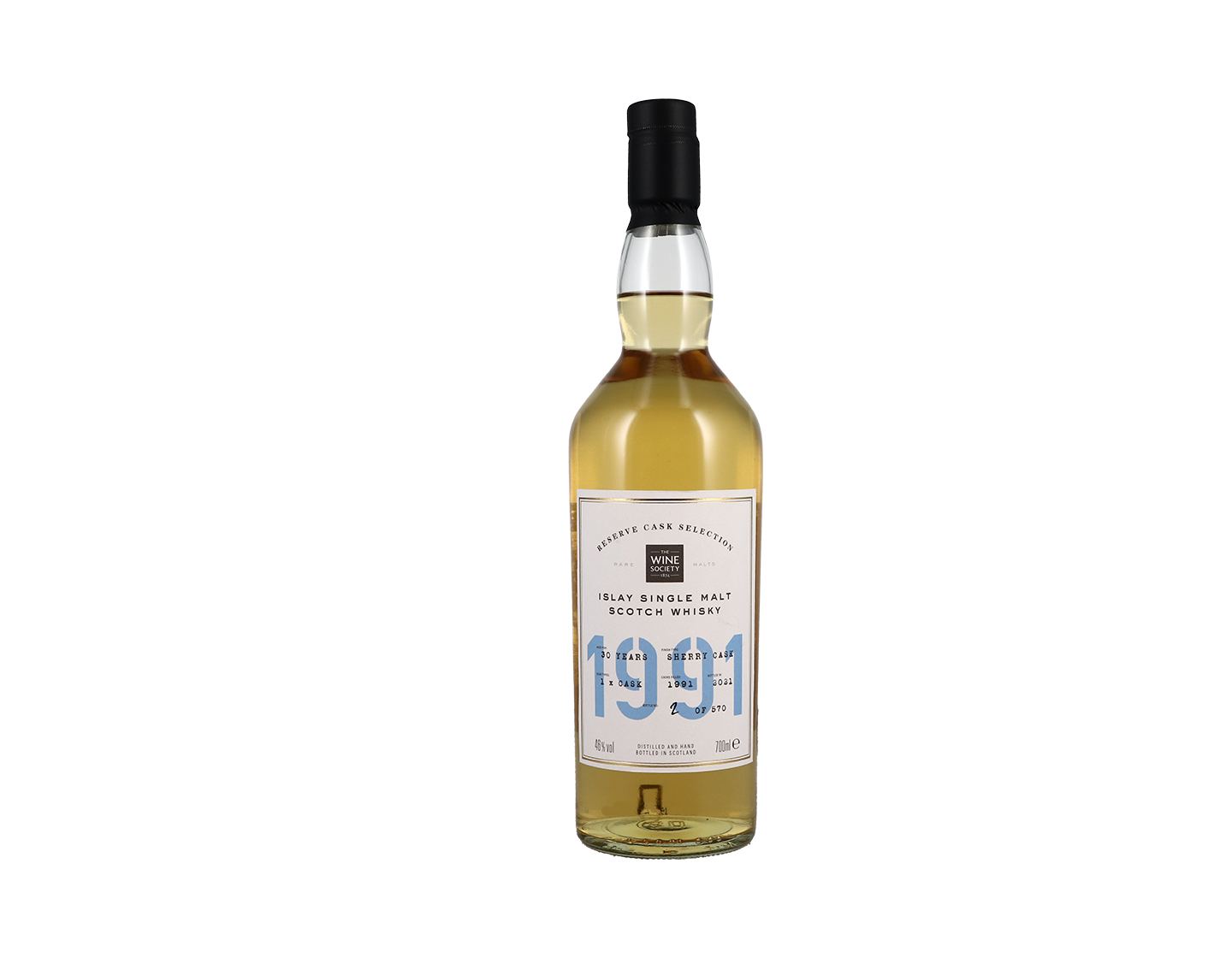 The Society's Reserve Cask Selection Islay Single Malt Scotch Whisky 1991