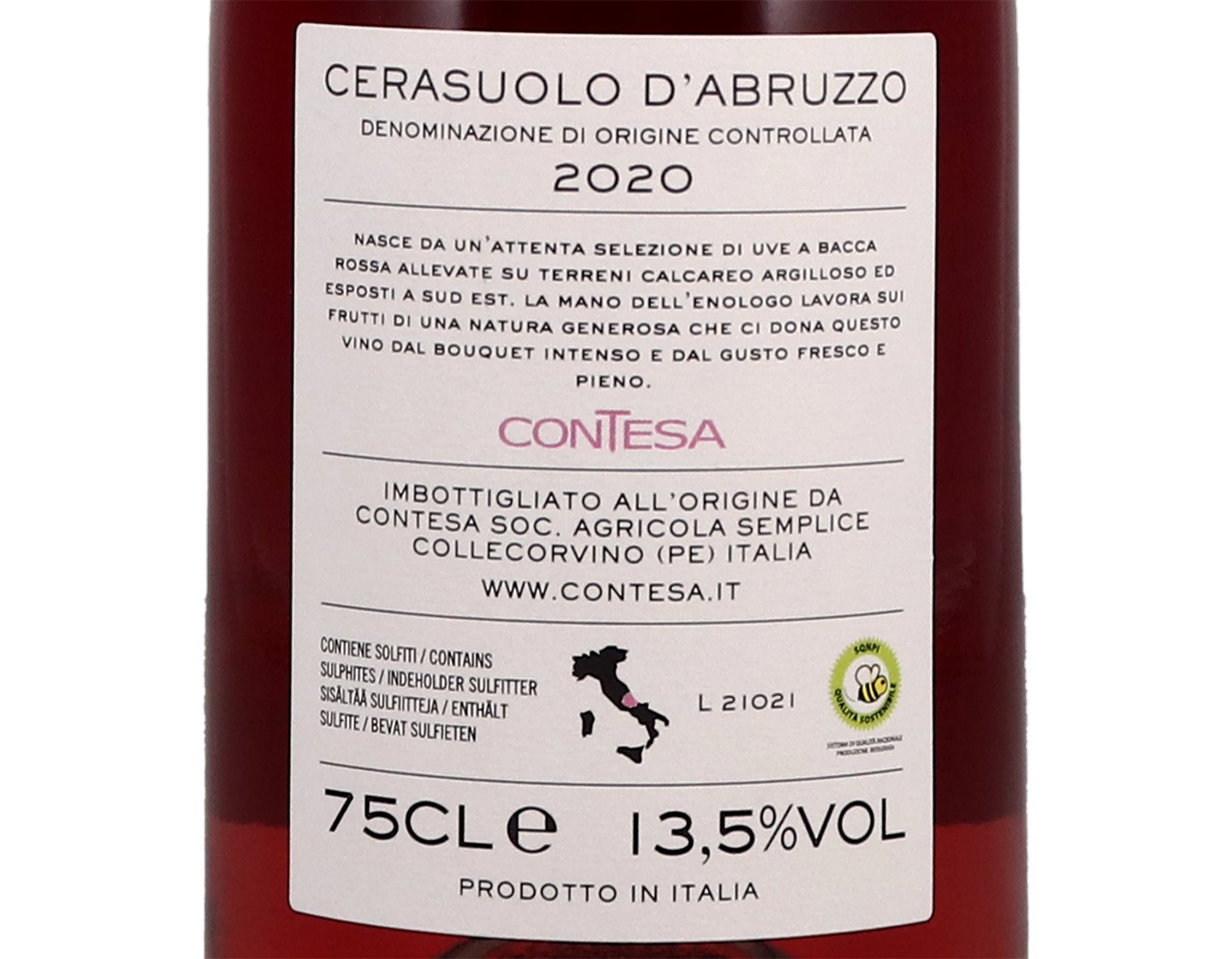 Cerasuolo d'Abruzzo, Contesa 2020