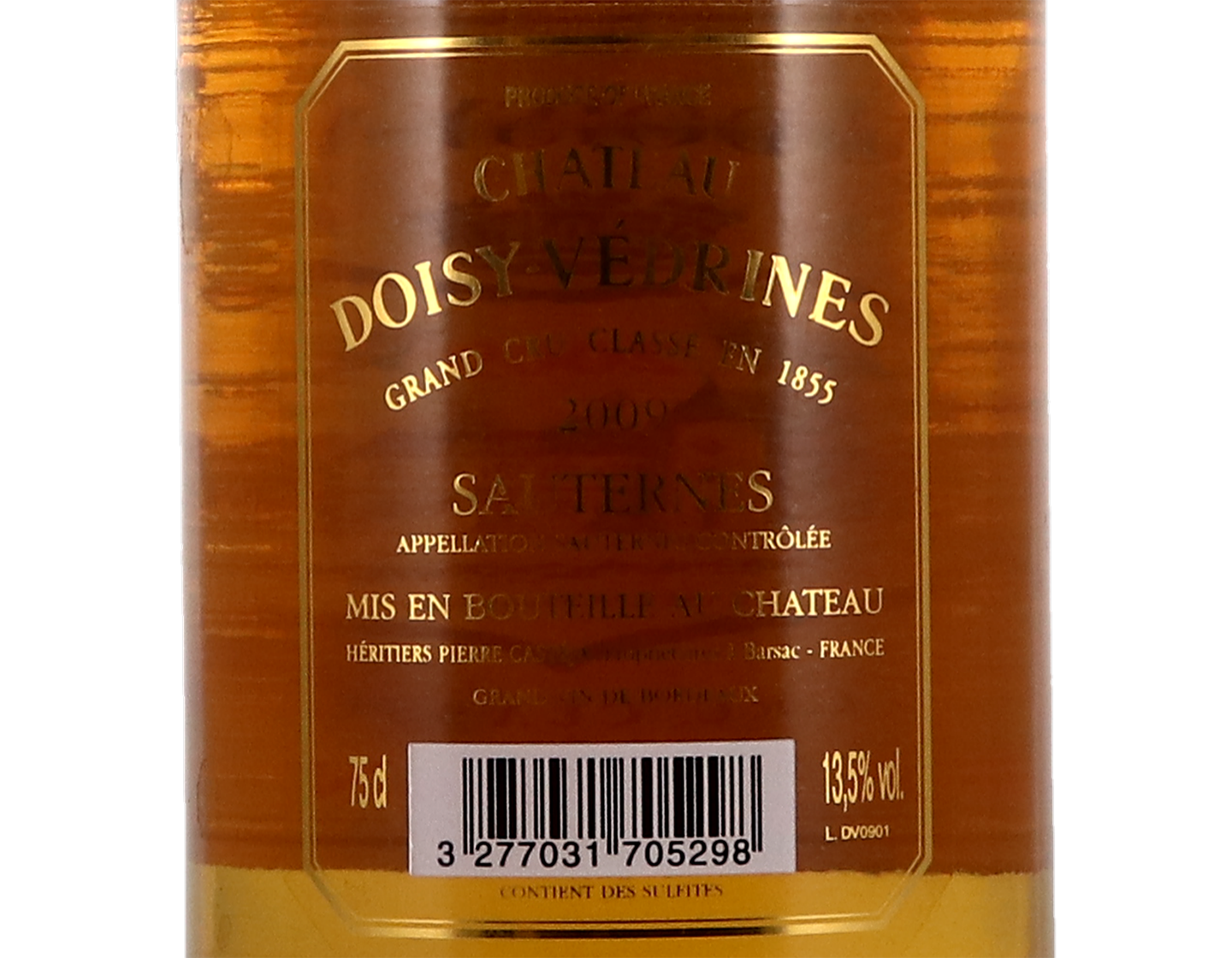 Ch Doisy Vedrines 2009 Sauternes