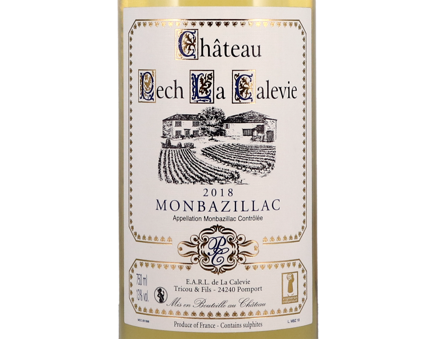Monbazillac, Château Pech la Calevie 2018