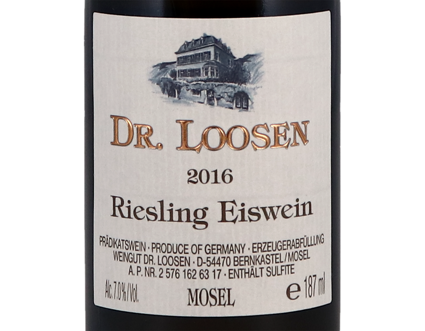 Dr Loosen Riesling Estate Eiswein 2016 187ml