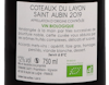 Coteaux du Layon St Aubin ORGANIC Domaine Cady 2019 view 3