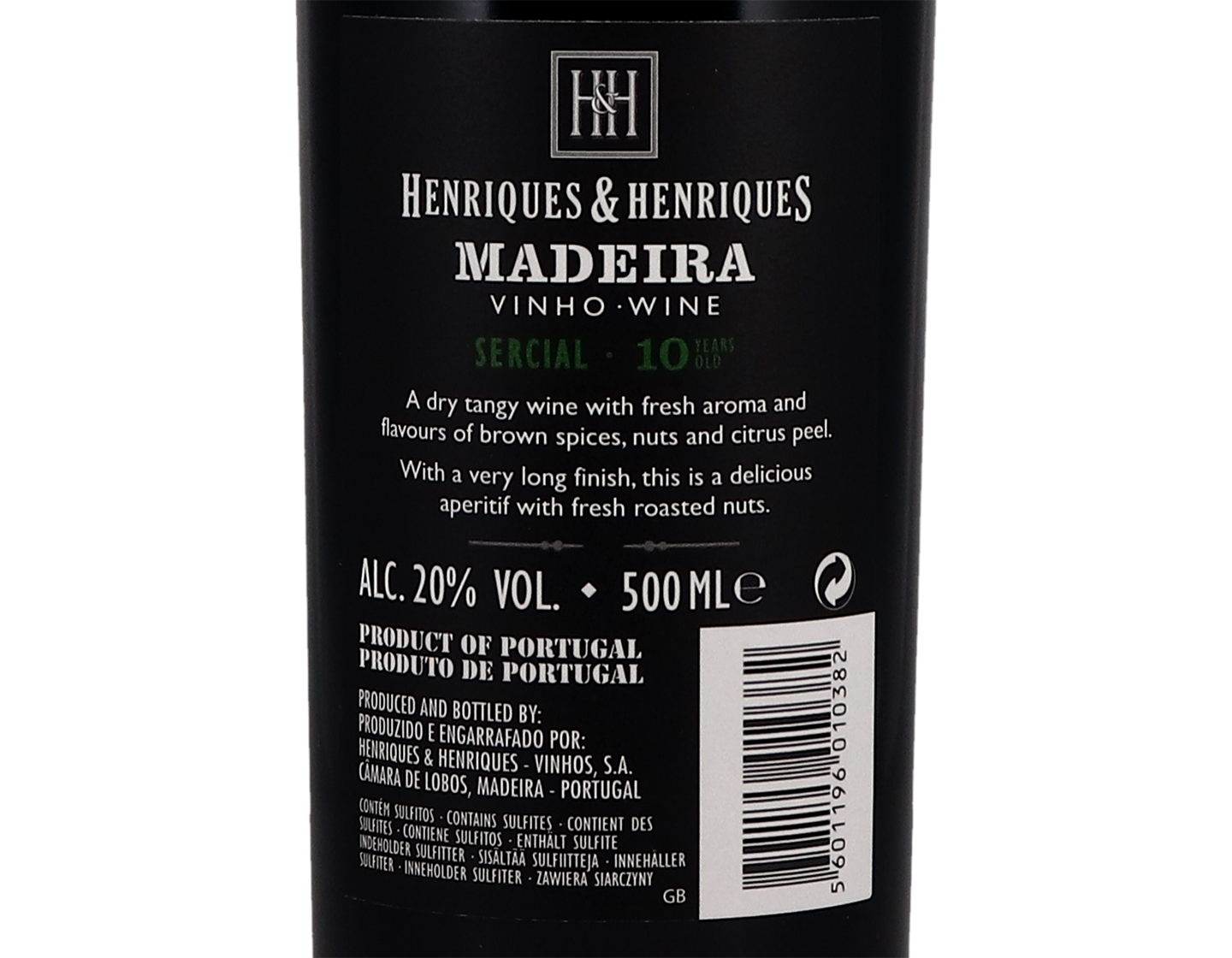 Henriques & Henriques Sercial 10 Years Old   50cl