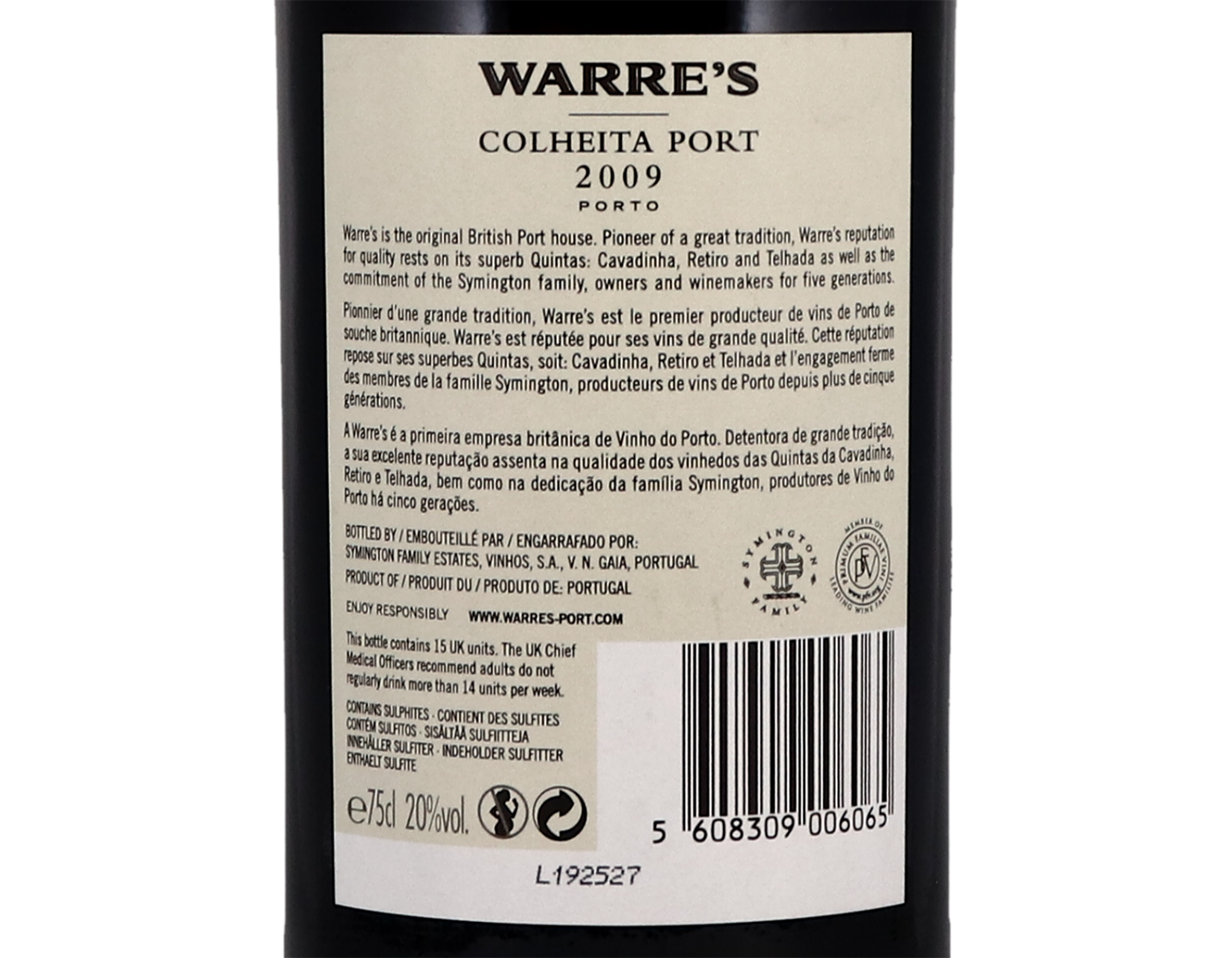 Warre Colheita Port 2009