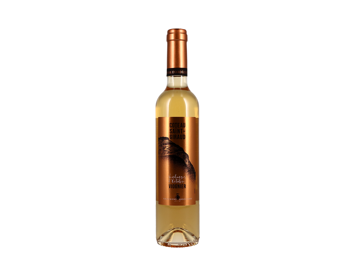 Viognier, Vendanges d'Octobre, Coteau Saint Giraud, IGP Ardèche, Vignerons Ardéchois 2019 50cl