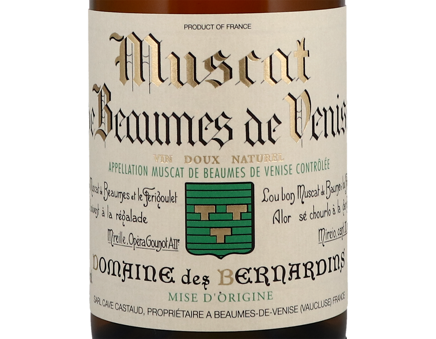 Muscat de Beaumes de Venise Domaine des Bernadins 2019