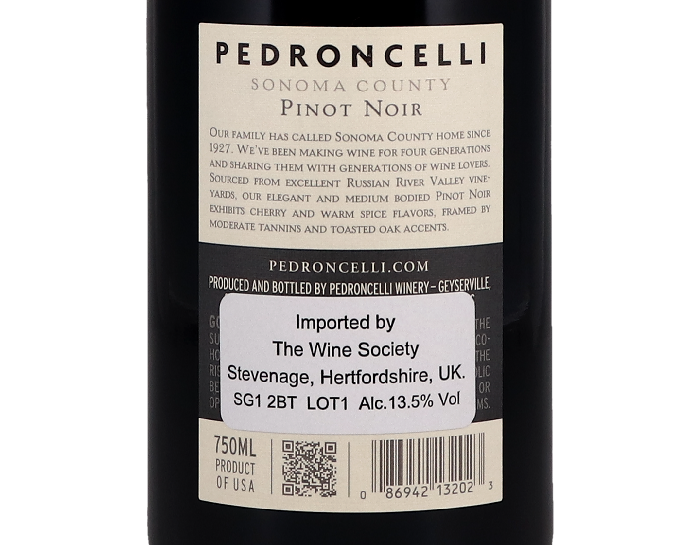 Pedroncelli Russian River Valley Pinot Noir 2018