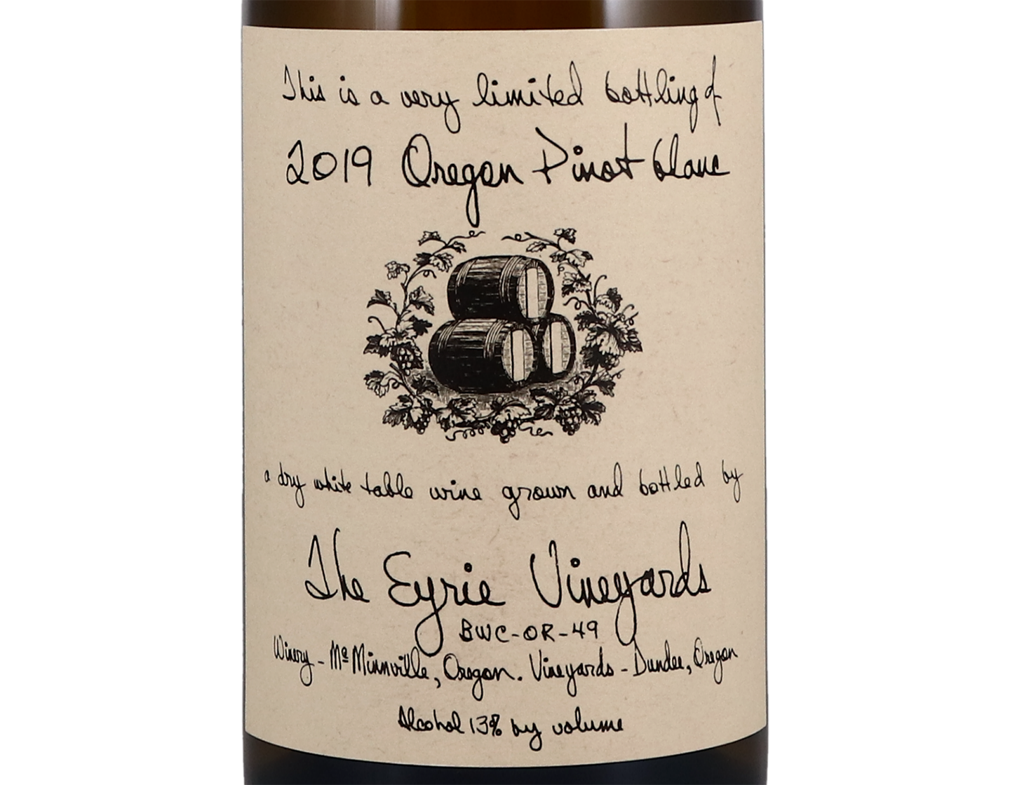 The Eyrie Vineyards Willamette Valley Pinot Blanc 2019