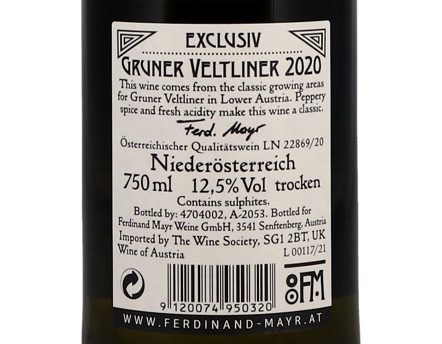 Ferdinand Mayr Exklusiv Gruner Veltliner 2020